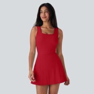 NWOT Halara SoftlyZero™ Airy U Neck 2-in-1 Cool Touch Dance Dress- Size Medium
